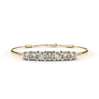 Alterno Princess & Round Lab Grown Diamond Bracelet - Ophiratbf