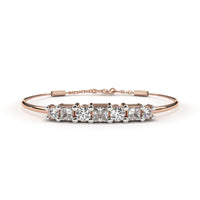Alterno Princess & Round Lab Grown Diamond Bracelet - Ophiratbf
