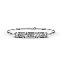 Alterno Princess & Round Lab Grown Diamond Bracelet - Ophiratbf
