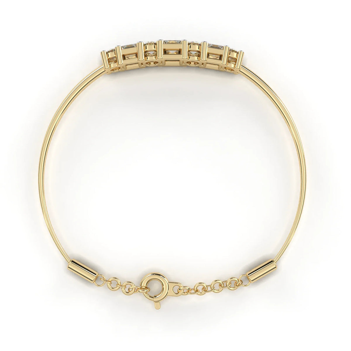Alterno Princess & Round Lab Grown Diamond Bracelet - Ophiratbf