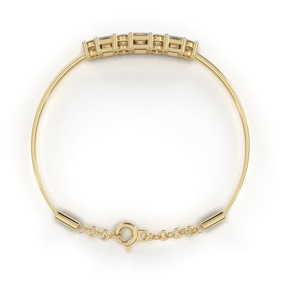 Alterno Princess & Round Lab Grown Diamond Bracelet