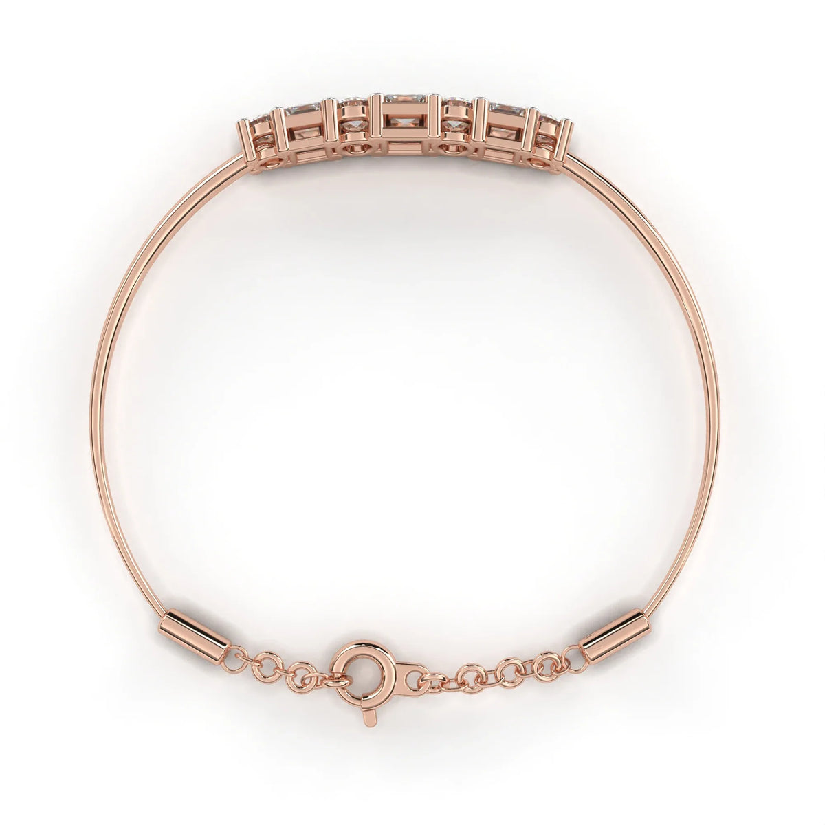 Alterno Princess & Round Lab Grown Diamond Bracelet - Ophiratbf