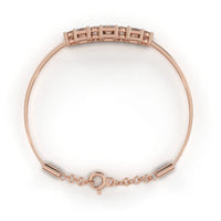 Alterno Princess & Round Lab Grown Diamond Bracelet - Ophiratbf