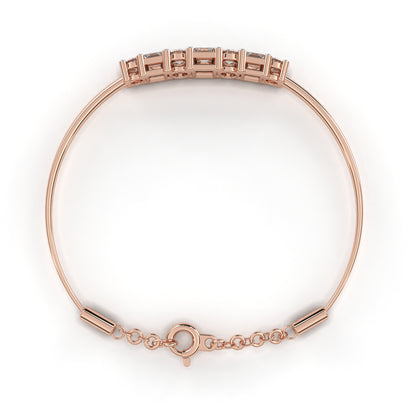 Alterno Princess & Round Lab Grown Diamond Bracelet