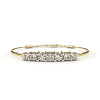 Alterno Princess & Round Lab Grown Diamond Bracelet - Ophiratbf