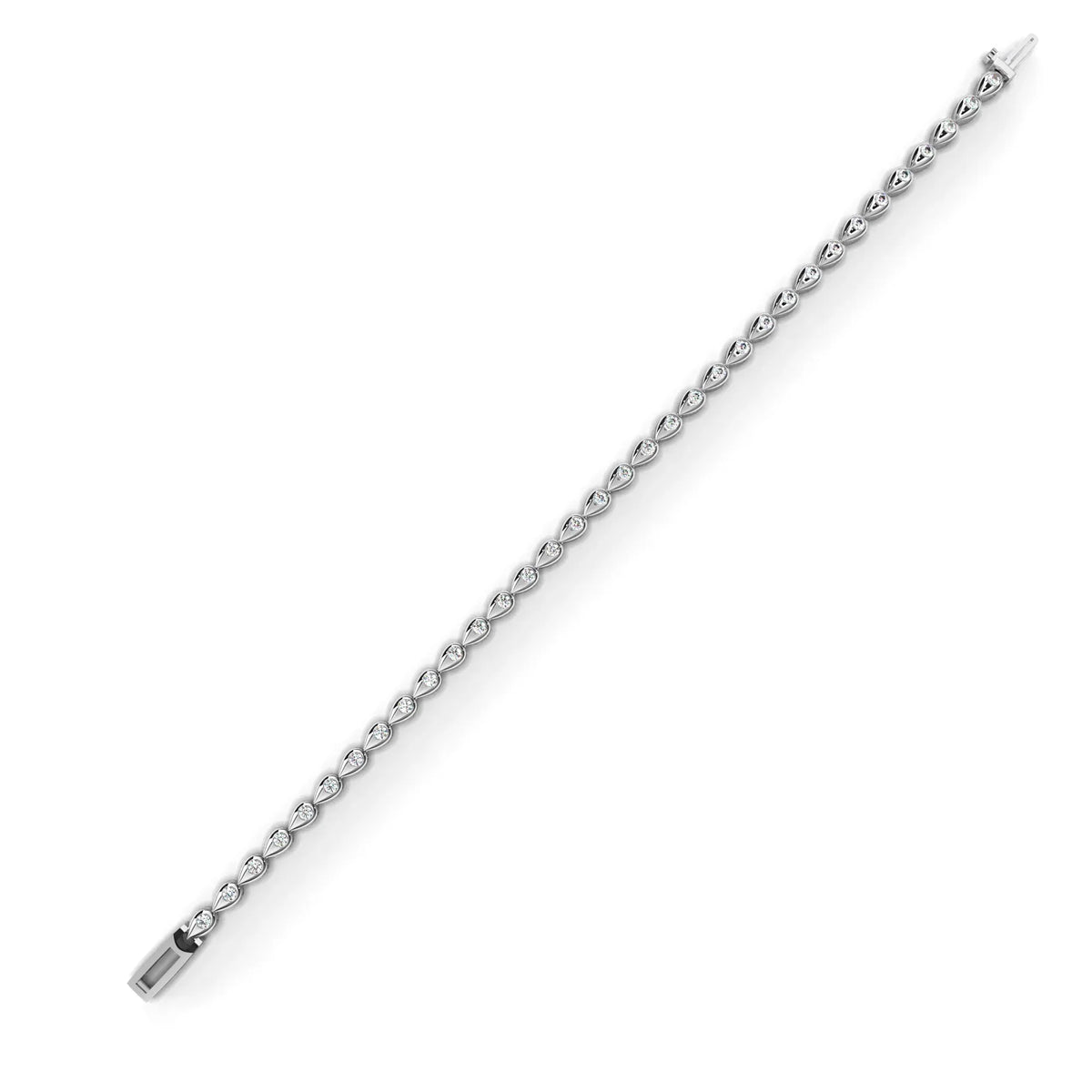 Fleur Twist Lab Grown Diamond Bangle - Ophiratbf