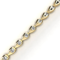 Fleur Twist Lab Grown Diamond Bangle - Ophiratbf