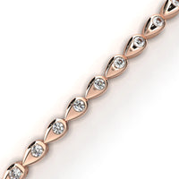 Fleur Twist Lab Grown Diamond Bangle - Ophiratbf