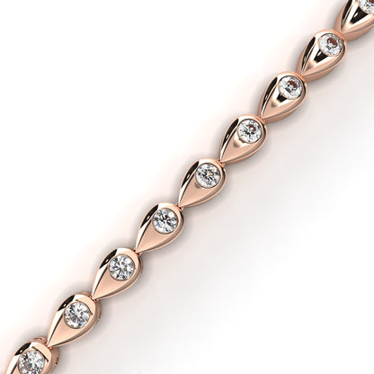 Fleur Twist Lab Grown Diamond Bangle