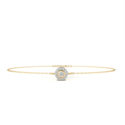 Lumière Halo Lab Grown Diamond Chain Bracelet