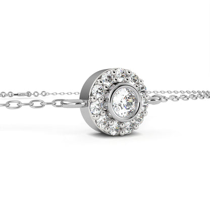 Lumière Halo Lab Grown Diamond Chain Bracelet