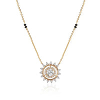 Modern Sun Solitaire Mangalsutra - Ophiratbf