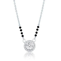 Elegant 1 Carat Solitaire Mangalsutra - Ophiratbf