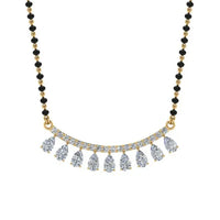 9-stone Modern Diamond Mangalsutra - Ophiratbf