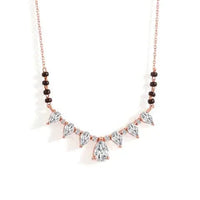 7-stone Pear Shape Solitaire Mangalsutra - Ophiratbf