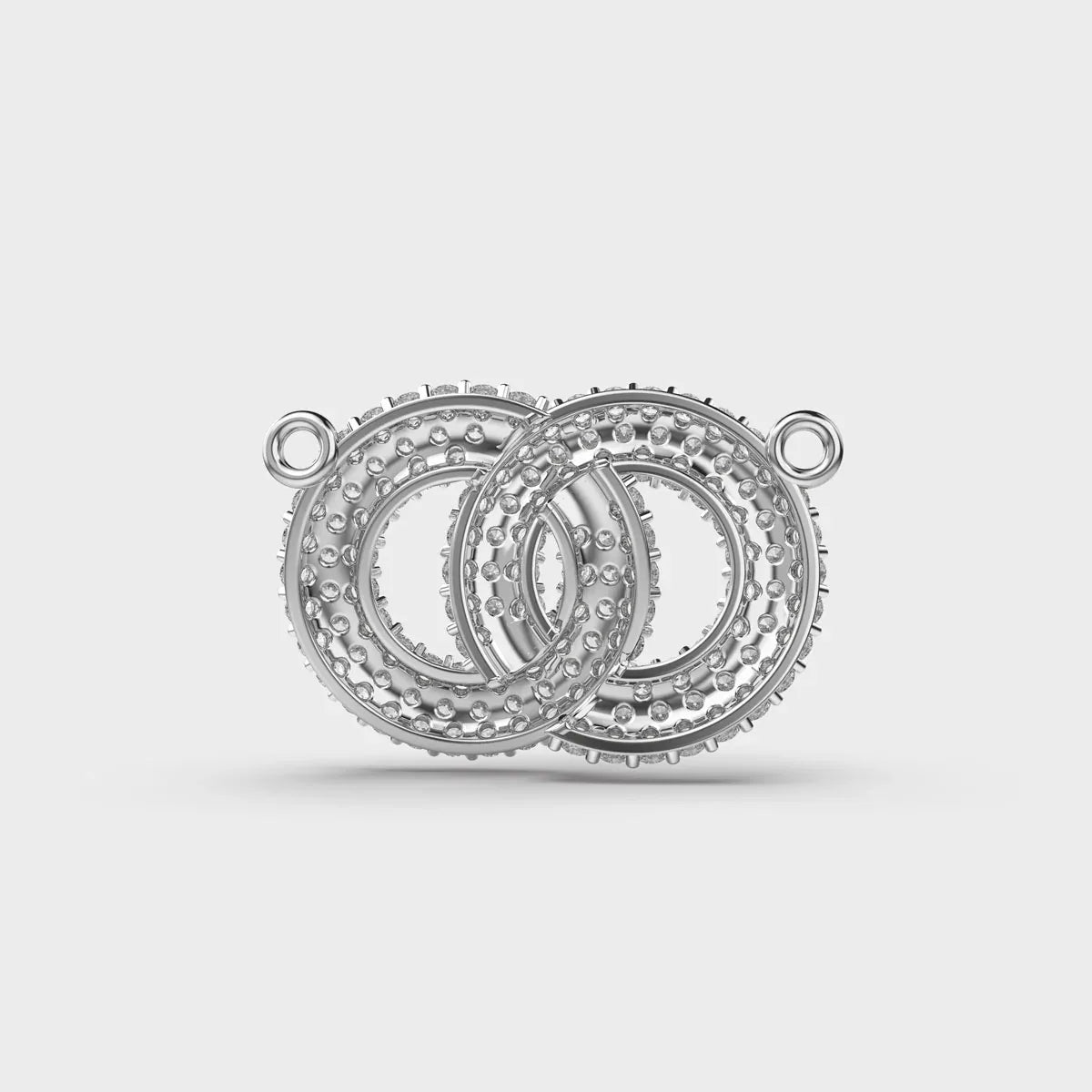 Intertwined Diamond Circles Pendant - Ophiratbf