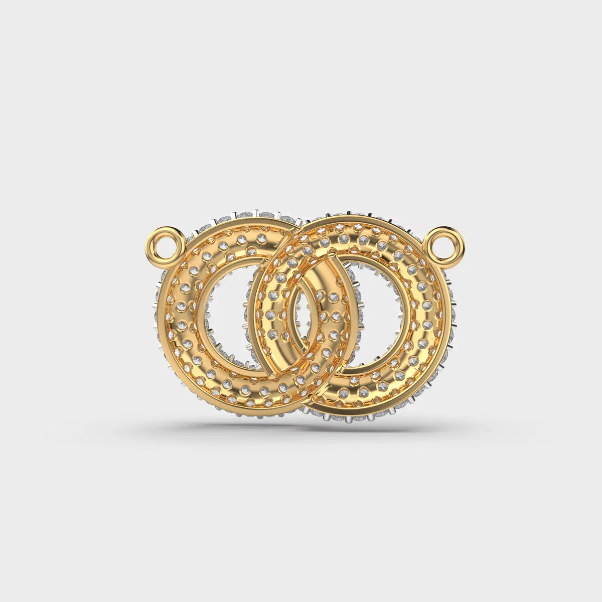 Intertwined Diamond Circles Pendant - Ophiratbf