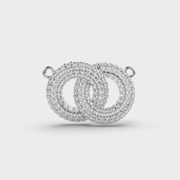 Intertwined Diamond Circles Pendant - Ophiratbf