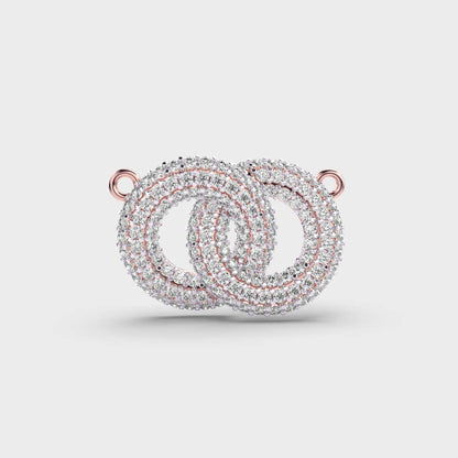 Intertwined Diamond Circles Pendant
