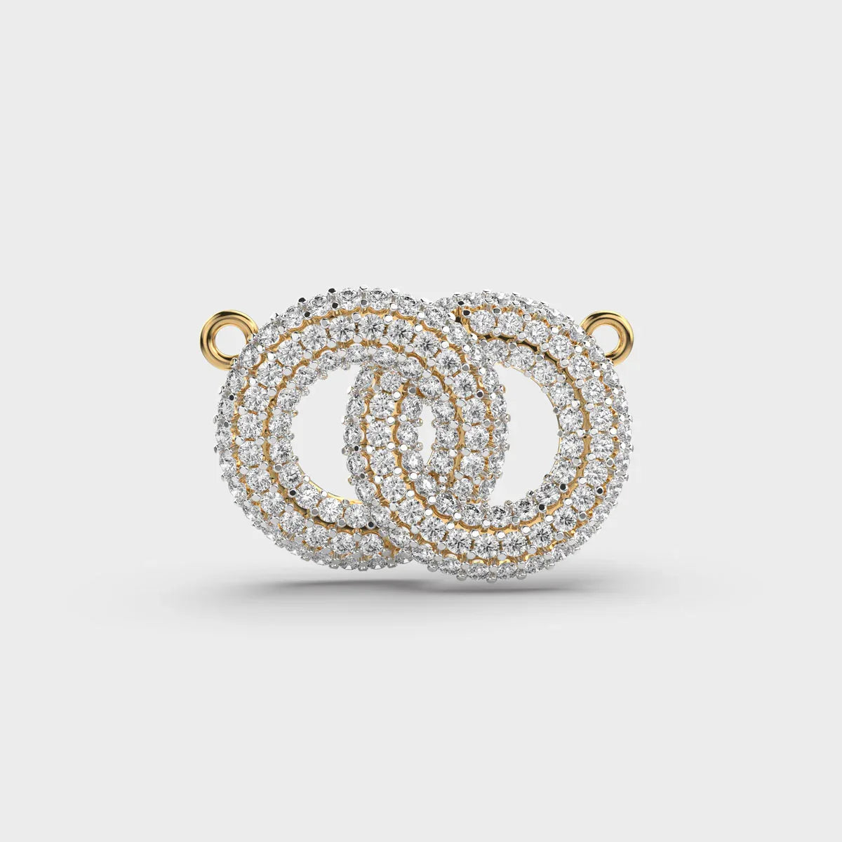 Intertwined Diamond Circles Pendant - Ophiratbf