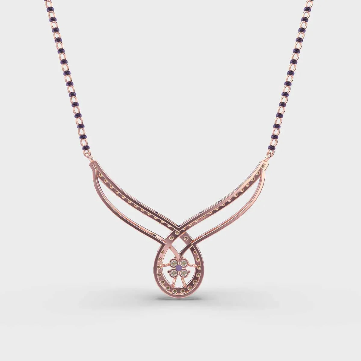 Flora and Drop Mangalsutra (With Chain) - Ophiratbf