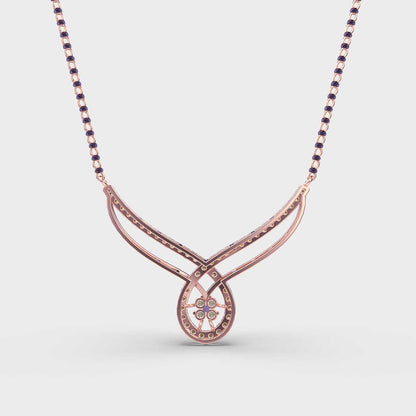 Flora and Drop Mangalsutra (With Chain)