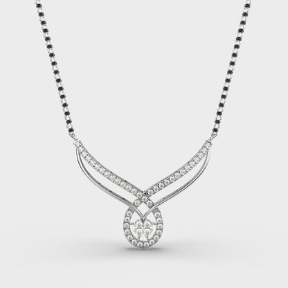 Flora and Drop Mangalsutra (With Chain)