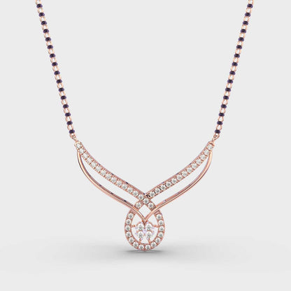 Flora and Drop Mangalsutra (With Chain)