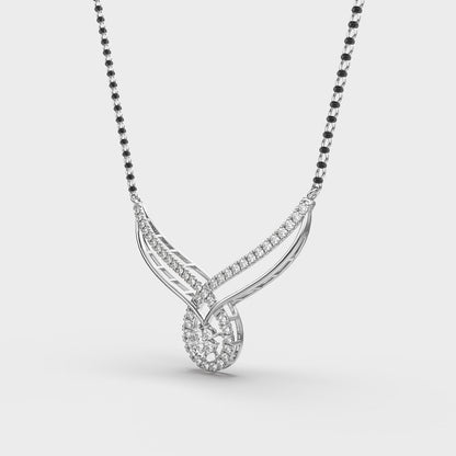 Flora and Drop Mangalsutra (With Chain)