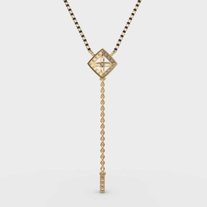 Cute Cube Diamond Pendant (With Chain)