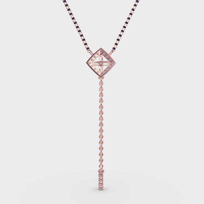 Cute Cube Diamond Pendant (With Chain)