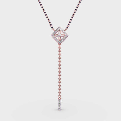 Cute Cube Diamond Pendant (With Chain)