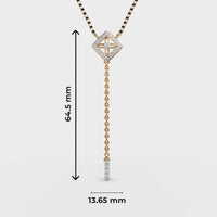 Cute Cube Diamond Pendant (With Chain) - Ophiratbf