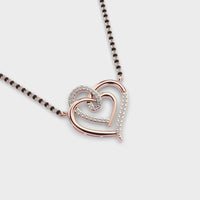 Connected Hearts Diamond Mangalsutra (With Chain) - Ophiratbf