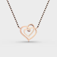 Connected Hearts Diamond Mangalsutra (With Chain) - Ophiratbf