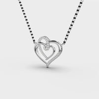 Connected Hearts Diamond Mangalsutra (With Chain) - Ophiratbf
