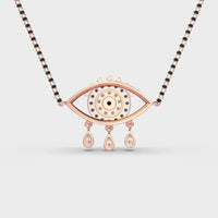 Starry Evil Eye Diamond Mangalsutra (With Chain) - Ophiratbf