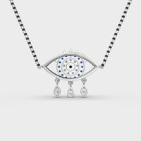 Starry Evil Eye Diamond Mangalsutra (With Chain) - Ophiratbf