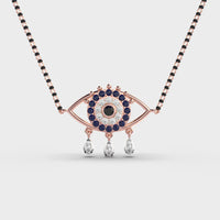Starry Evil Eye Diamond Mangalsutra (With Chain) - Ophiratbf