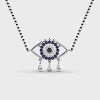 Starry Evil Eye Diamond Mangalsutra (With Chain) - Ophiratbf