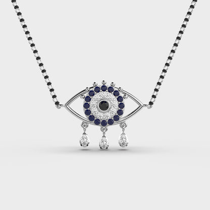 Starry Evil Eye Diamond Mangalsutra (With Chain)