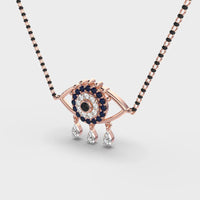 Starry Evil Eye Diamond Mangalsutra (With Chain) - Ophiratbf
