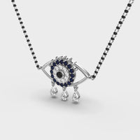 Starry Evil Eye Diamond Mangalsutra (With Chain) - Ophiratbf