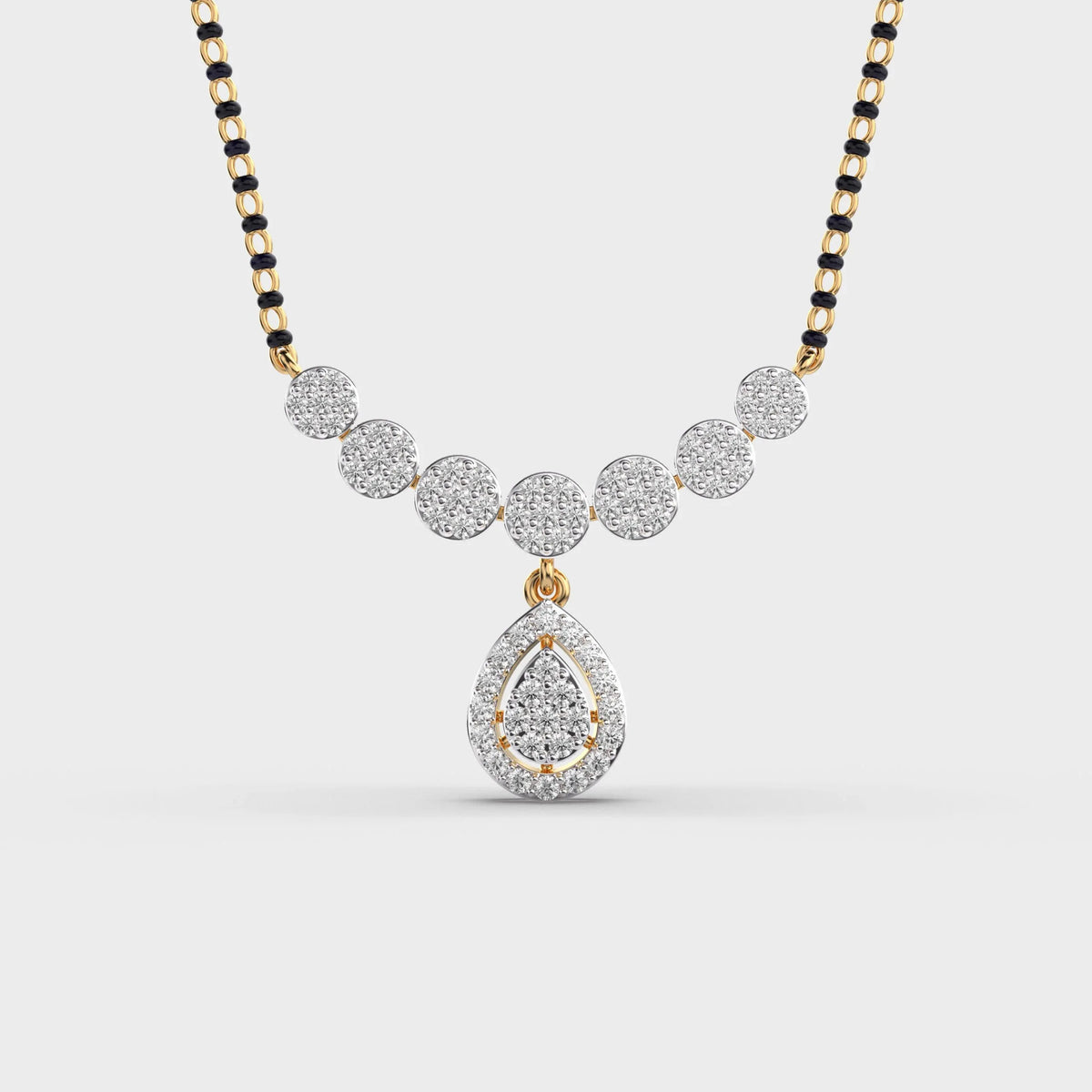 Graceful Drop Mangalsutra Pendant - Ophiratbf