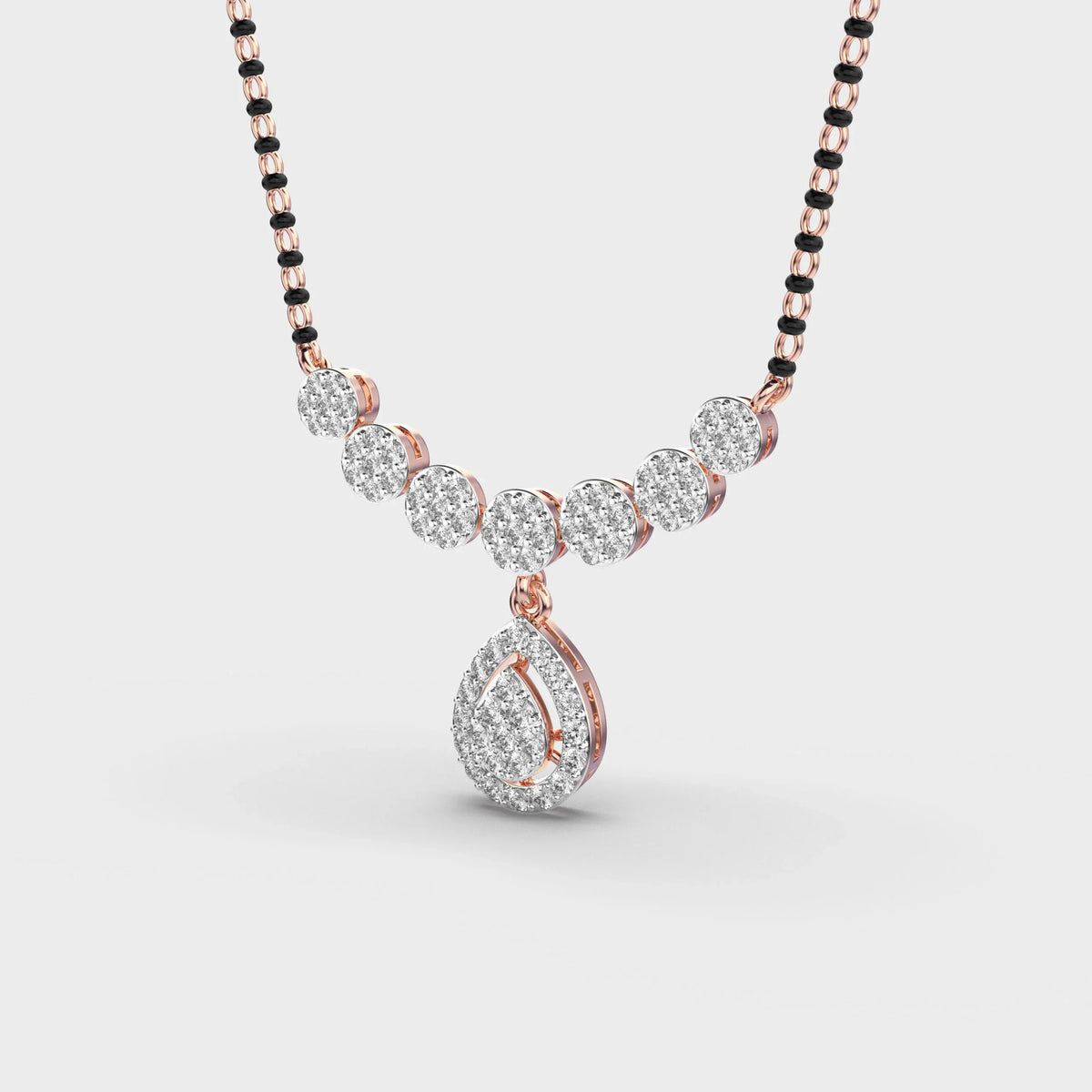 Graceful Drop Mangalsutra Pendant - Ophiratbf