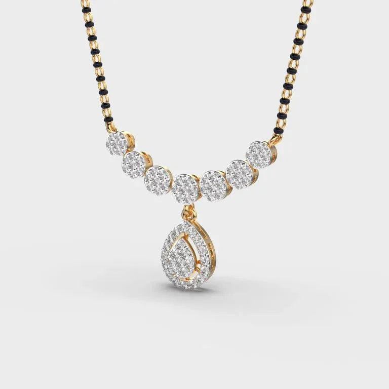 Graceful Drop Mangalsutra Pendant - Ophiratbf