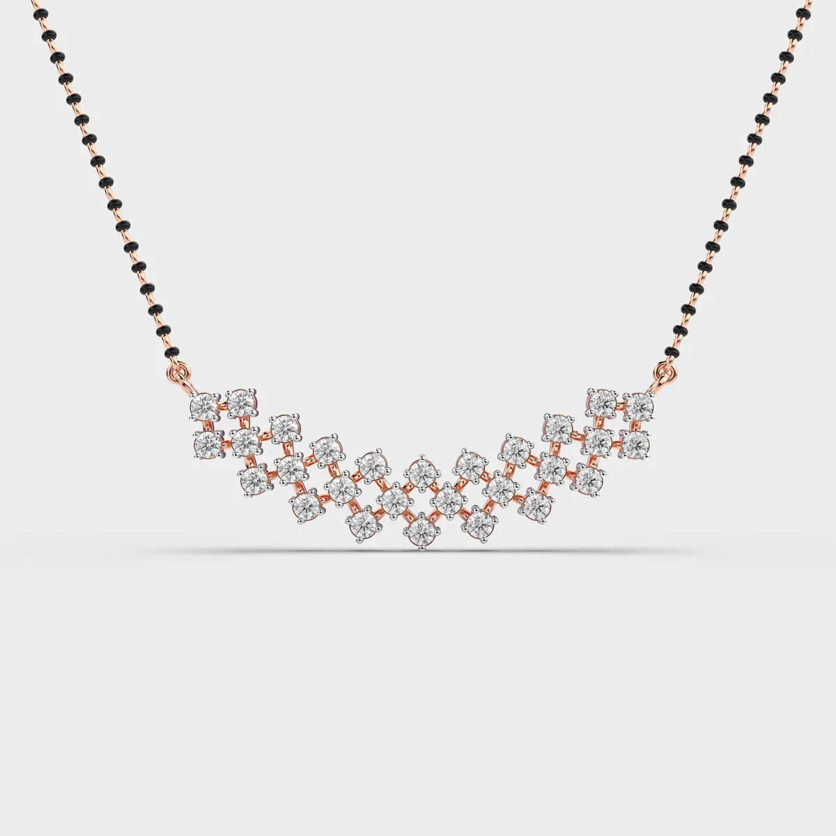 Crystal Halo Diamond Pendant (With Chain) - Ophiratbf
