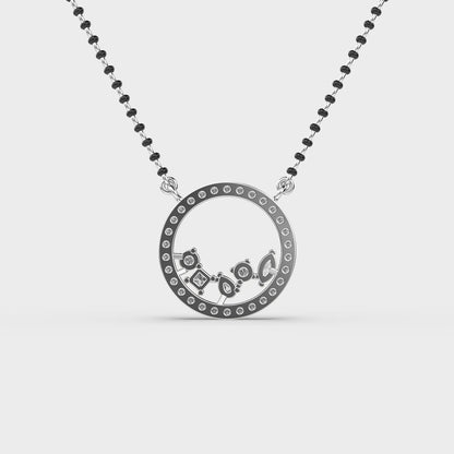 Velvet Circle Diamond Pendant