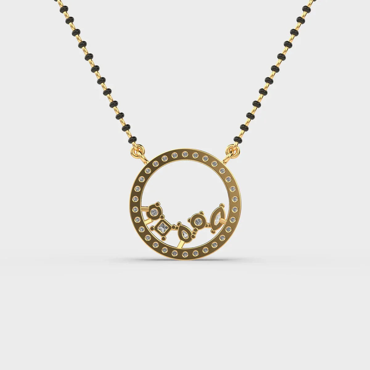 Velvet Circle Diamond Pendant - Ophiratbf