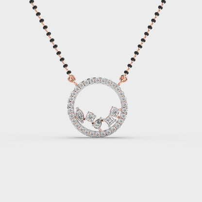 Velvet Circle Diamond Pendant